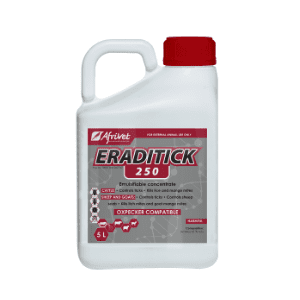 Eraditick treatment for cattle and sheep