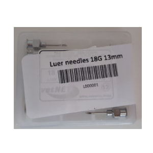 Luer needles 18G 13mm (packet)